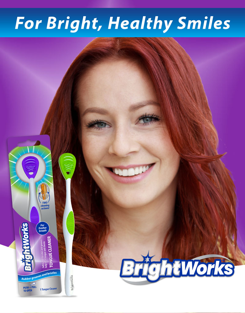 Tongue Cleaner with DualAction Cleaning 1 Count Shop Brightworks