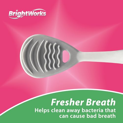 Brightworks ECO Tongue Cleaner – 100% PCR Dual-Sided with Refills