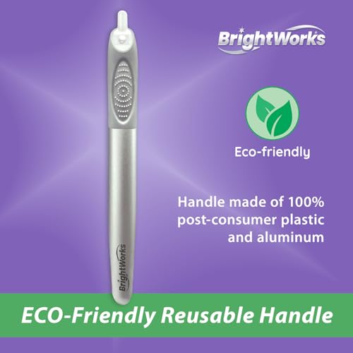 Brightworks ECO Tongue Cleaner – 100% PCR Dual-Sided with Refills