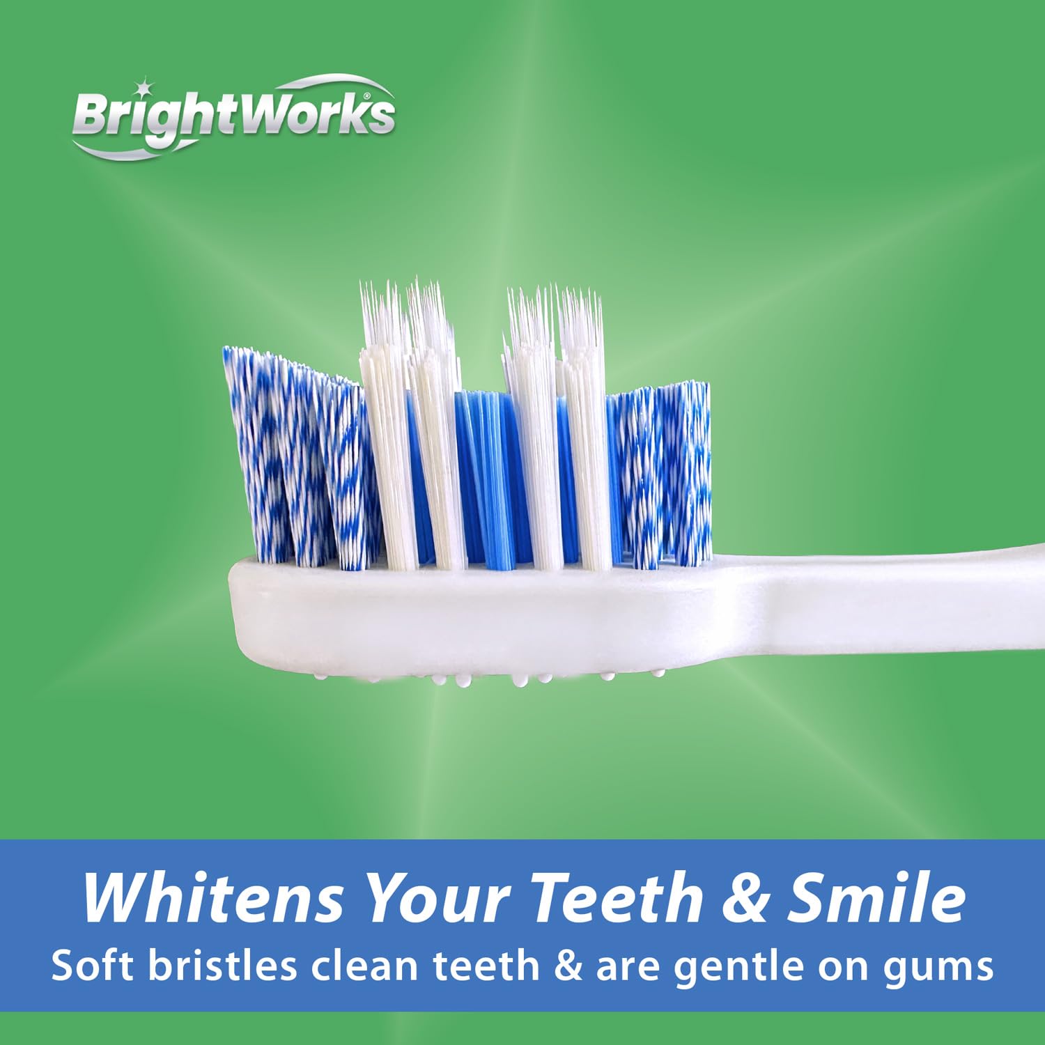 Brightworks ECO Toothbrush – 100% PCR Handle with 2 Brush Heads