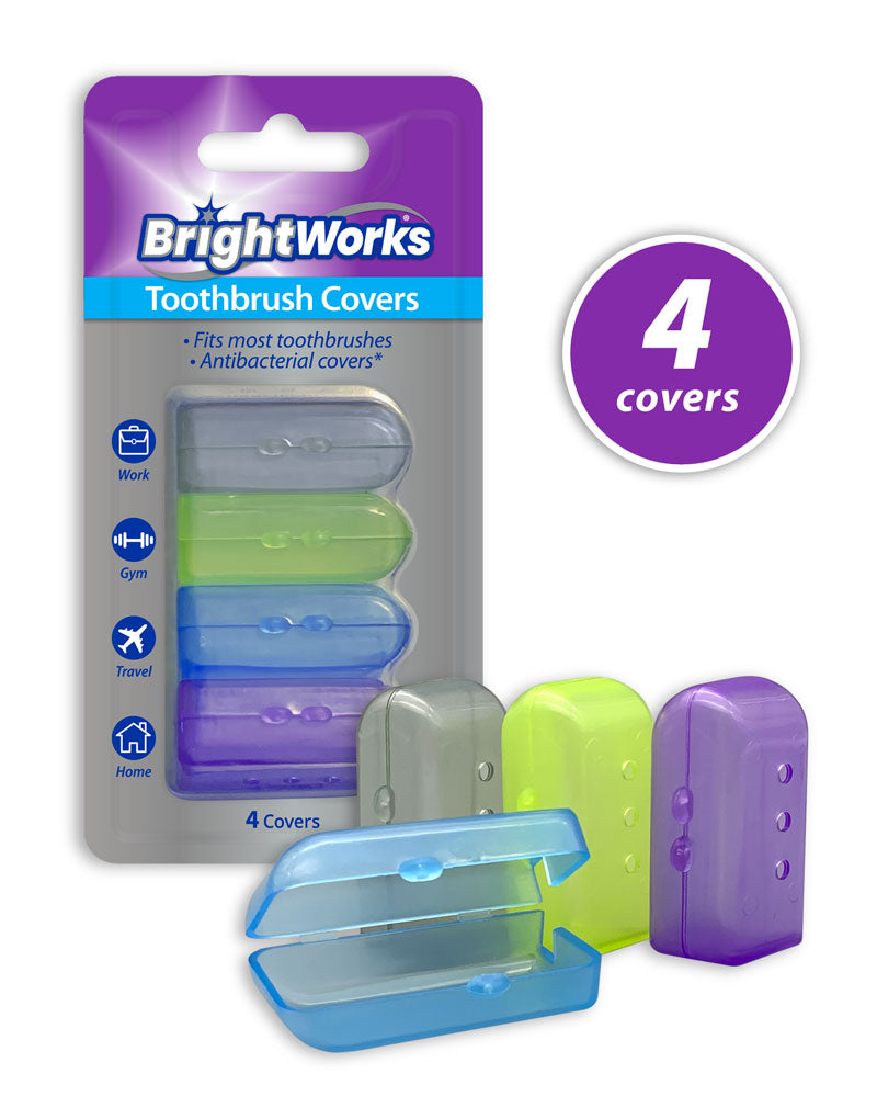 BrightWorks Toothbrush Covers - 1 pack (4 covers)